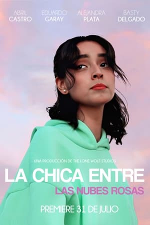 La chica entre las nubes rosas