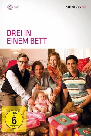 Drei in einem Bett