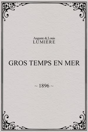 Gros temps en mer
