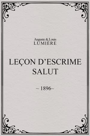 Leçon d’escrime : salut