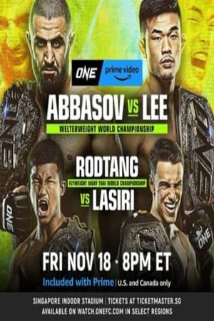 ONE on Prime Video 4: Abbasov vs. Lee