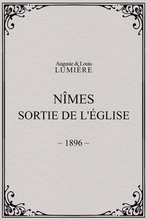 Nîmes, sortie de l'église