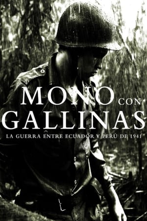 Mono con gallinas